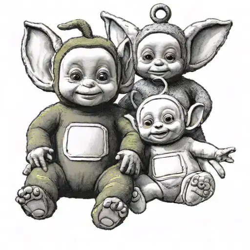 Teletubbies tattoo design idea