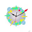 clock 11:48 am with sun tattoo design idea