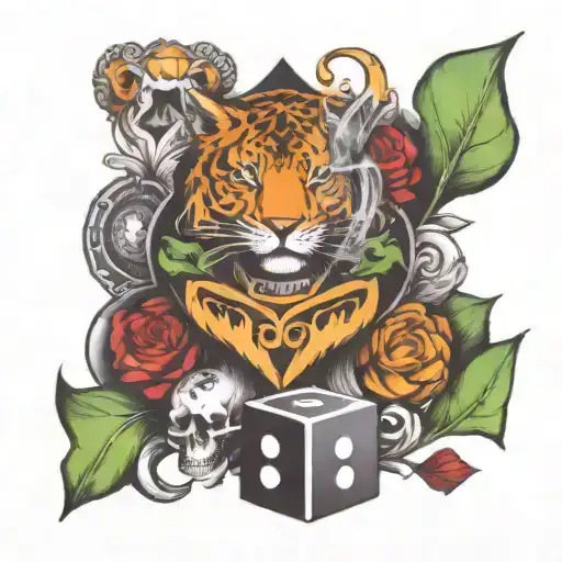 1of1 highlighted tattoo design idea