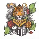 1of1 highlighted tattoo design idea