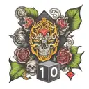 1of1 highlighted tattoo design idea