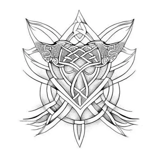 Celtic band tattoo design idea
