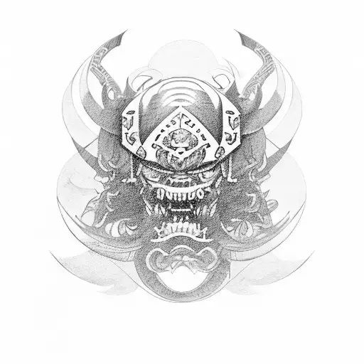 Samurai Tattoo Design by ThreeEyedFox on DeviantArt