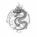 dragon chino tattoo design idea