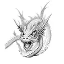 dragon chino tattoo design idea