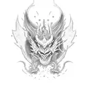 dragon chino tattoo design idea