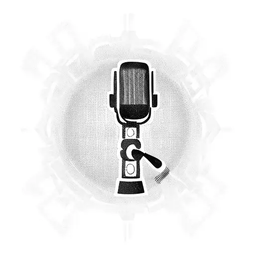 Microphone music real madrid bulterrier tattoo design idea