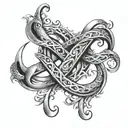 infinity symbol Hebrew "בנימין" "ייקוב" "שׁוֹשַׁ" incorporated tattoo design idea