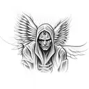 angels fighting demons for my soul tattoo design idea