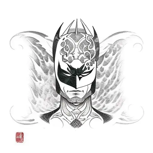 the dark knight tattoo design idea