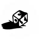 two dice tattoo design idea