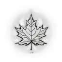 Maple Leaf tattoo design idea