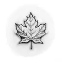 Maple Leaf tattoo design idea