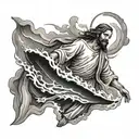 jesus calming the storm tattoo design idea