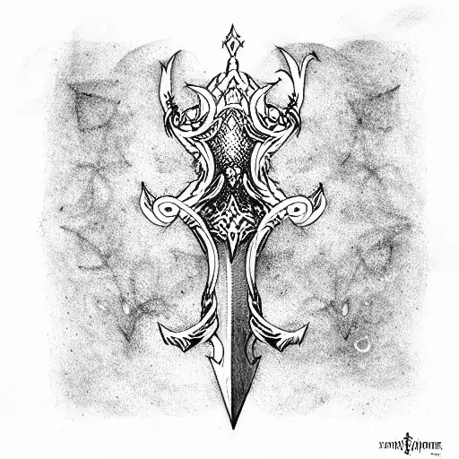 Sword tattoo design idea
