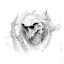 kayak tattoo design idea