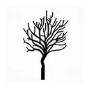 dead tree tattoo design idea
