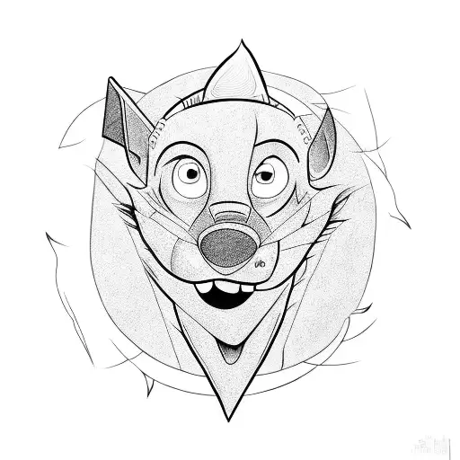 courage the cowardly dog tattoo design idea