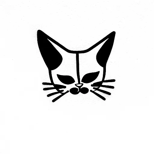  Mini tattoo, cats tattoo design idea