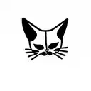  Mini tattoo, cats tattoo design idea
