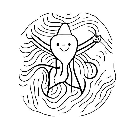 swimmer tattoo design idea