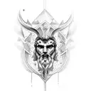 zeus tattoo design idea