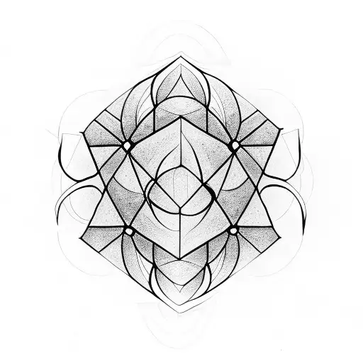 rubik's cube tattoo design idea