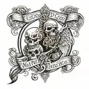 And if you go, I wanna go with you And if you die, I wanna die with you tattoo design idea