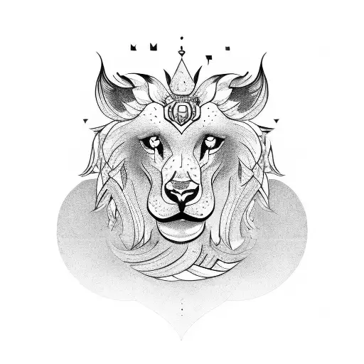 Kwabena Sarfo - Mandala Lion Tattoo WIP