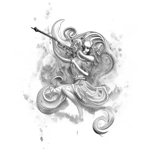 virgo tattoo design idea