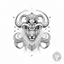 aries leo geminis virgo tattoo design idea