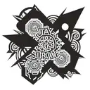 stay strong survive tattoo design idea