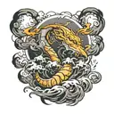 thunderstorm  tattoo design idea