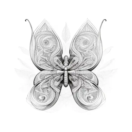 butterfly, snake and flowers  tattoo design idea