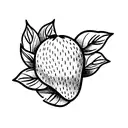 Strawberry  tattoo design idea