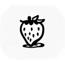 Strawberry  tattoo design idea