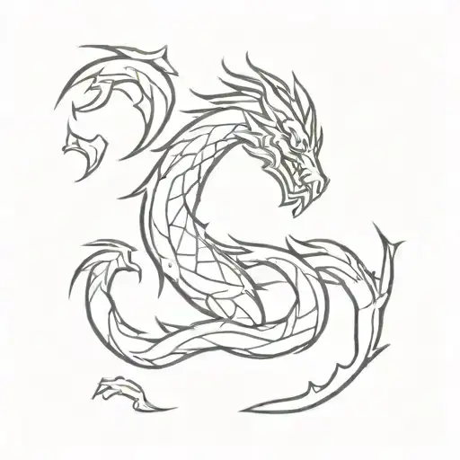 mortal kombat dragon tattoo design idea