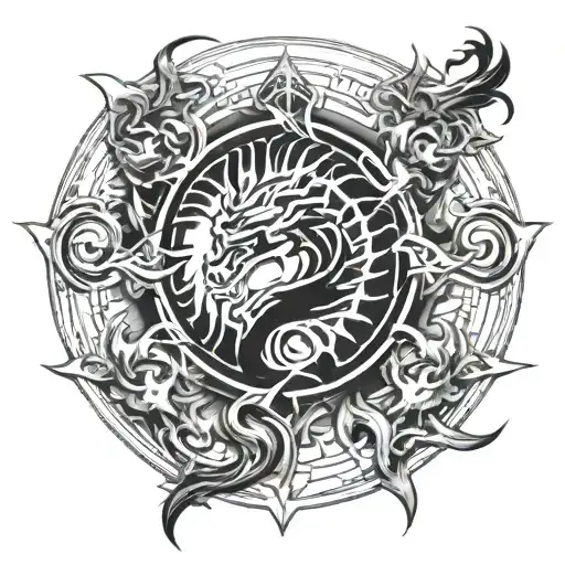 mortal kombat tattoo design idea