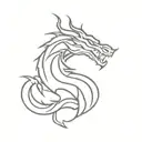 mortal kombat dragon tattoo design idea