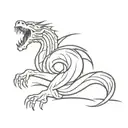 mortal kombat dragon tattoo design idea