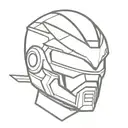 power ranger red helmet tattoo design idea