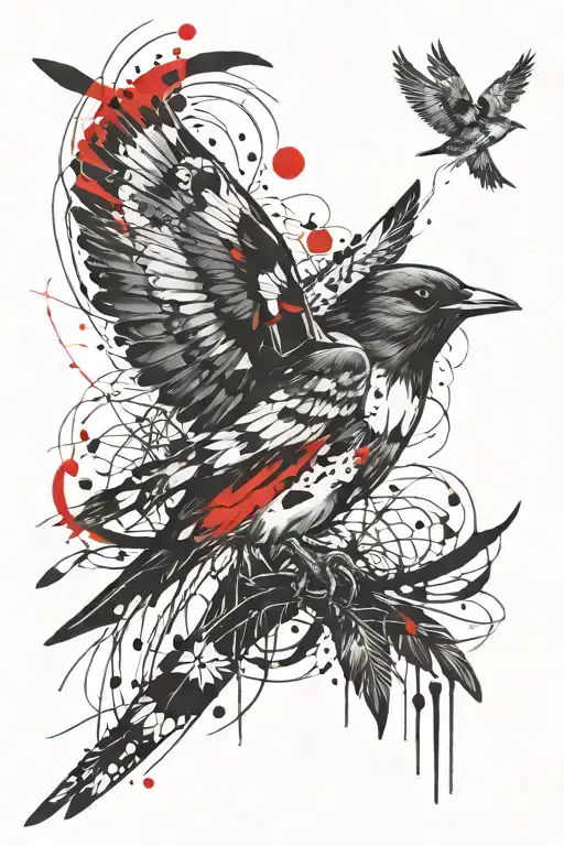 swallow child native american spirit name  tattoo design idea