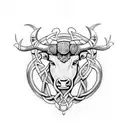 Celtic Bull tattoo design idea