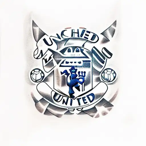 manchester united airplane brother tattoo design idea