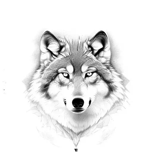 wolf and roman tattoo design idea
