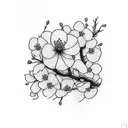 Cherry Blossom tattoo design idea