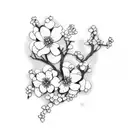 Cherry Blossom tattoo design idea