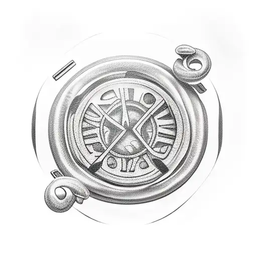 bagel car tattoo design idea