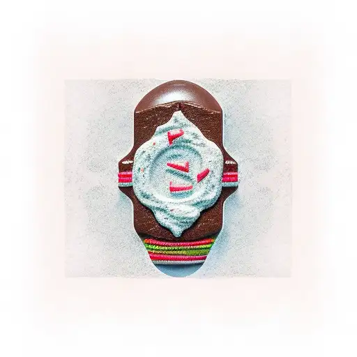 humanized fudge bar tattoo design idea