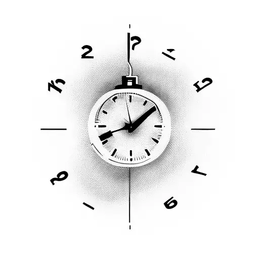 Digital Clock with 2:10 pm on it tattoo design idea